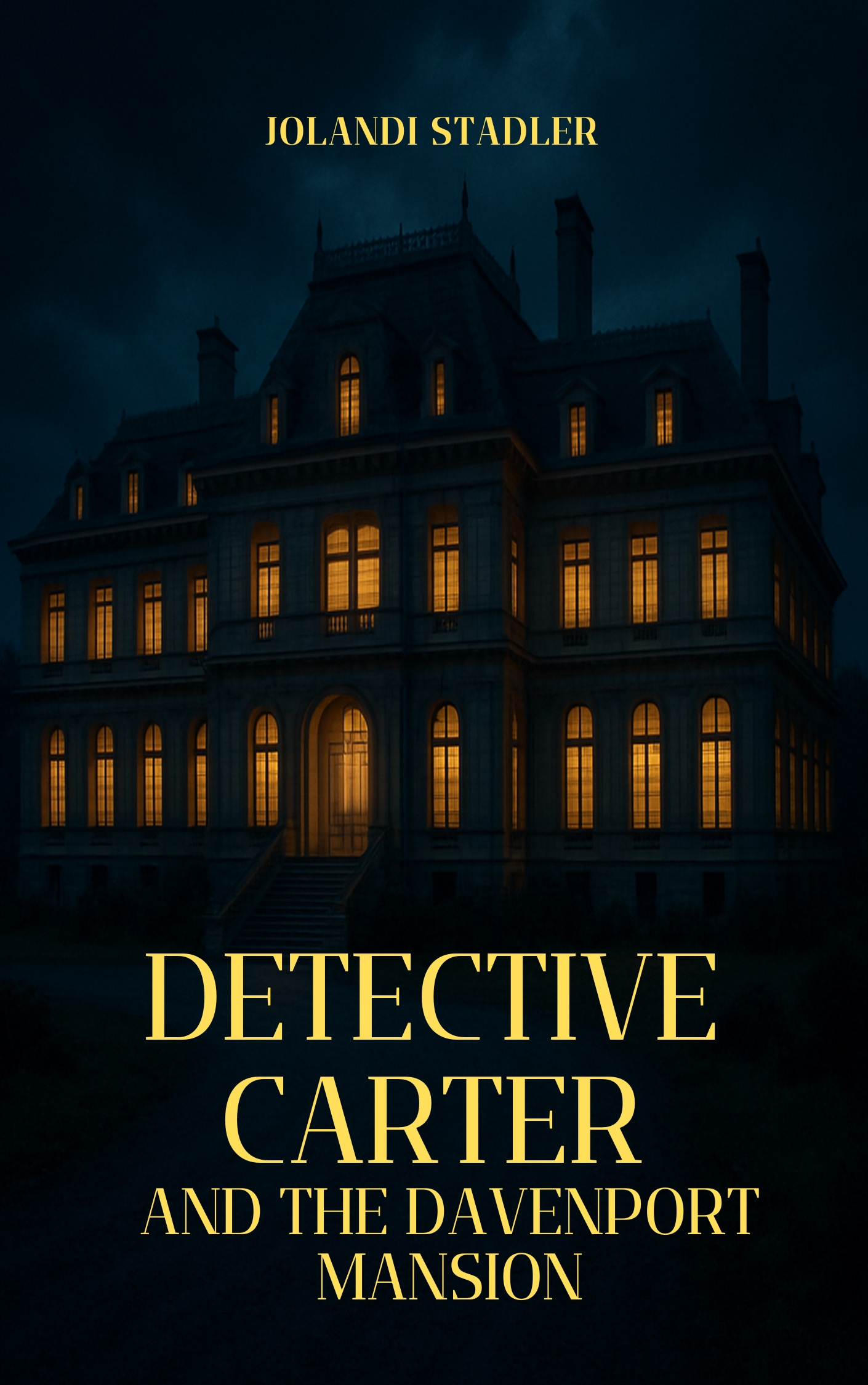 Black Mystery Novel Book Cover