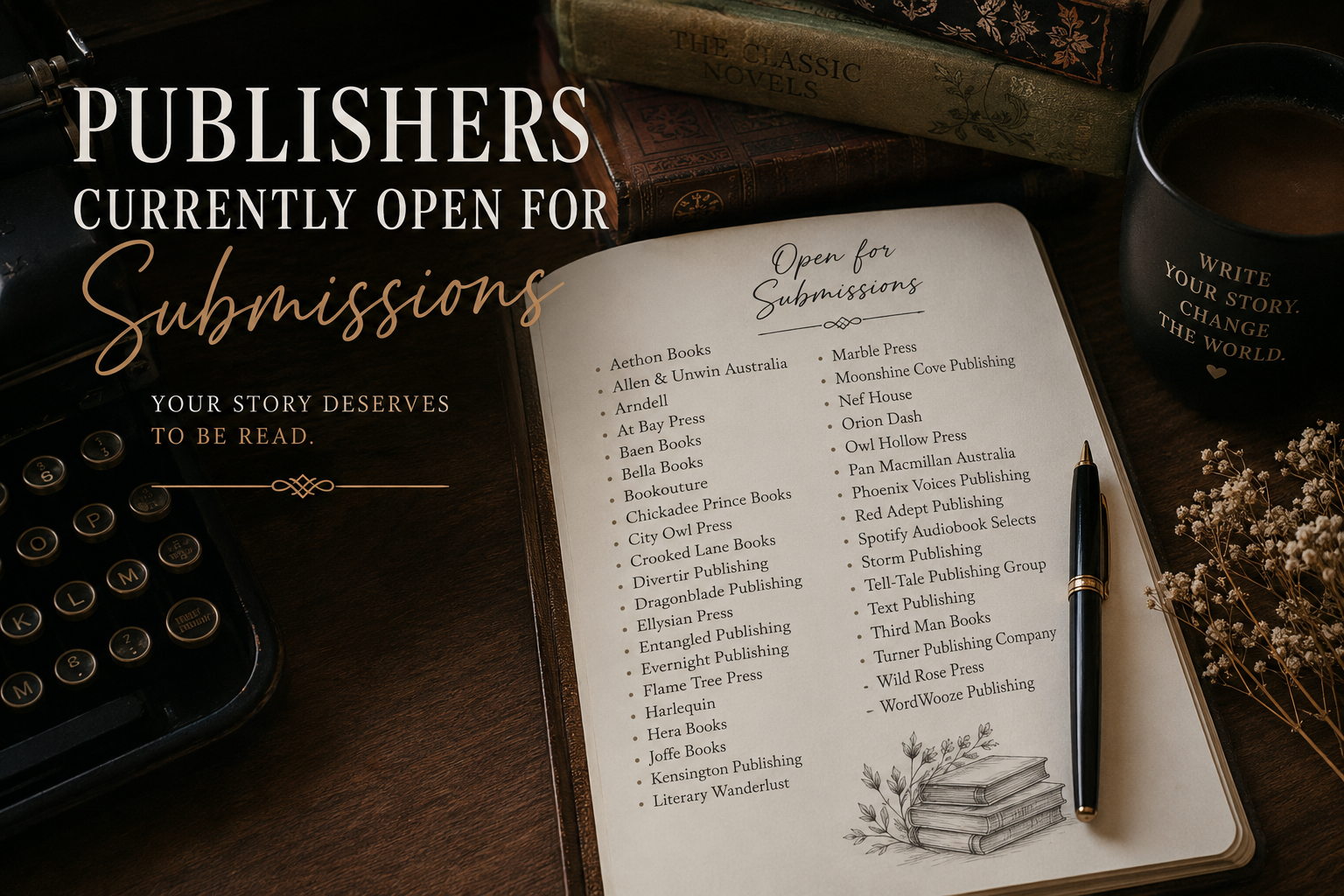 Publishers open for submission